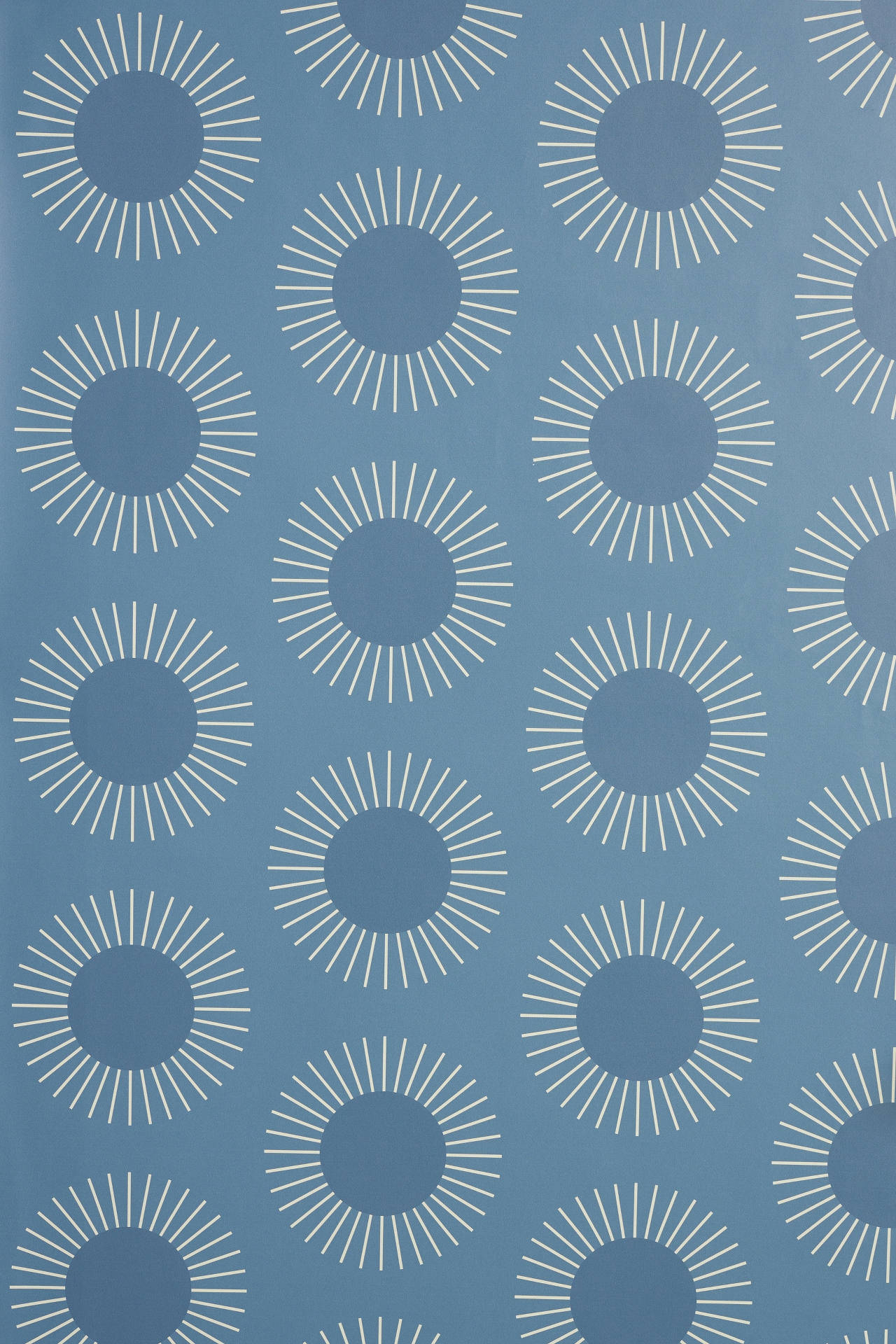 Mitchell Black Sunburst Wallpaper