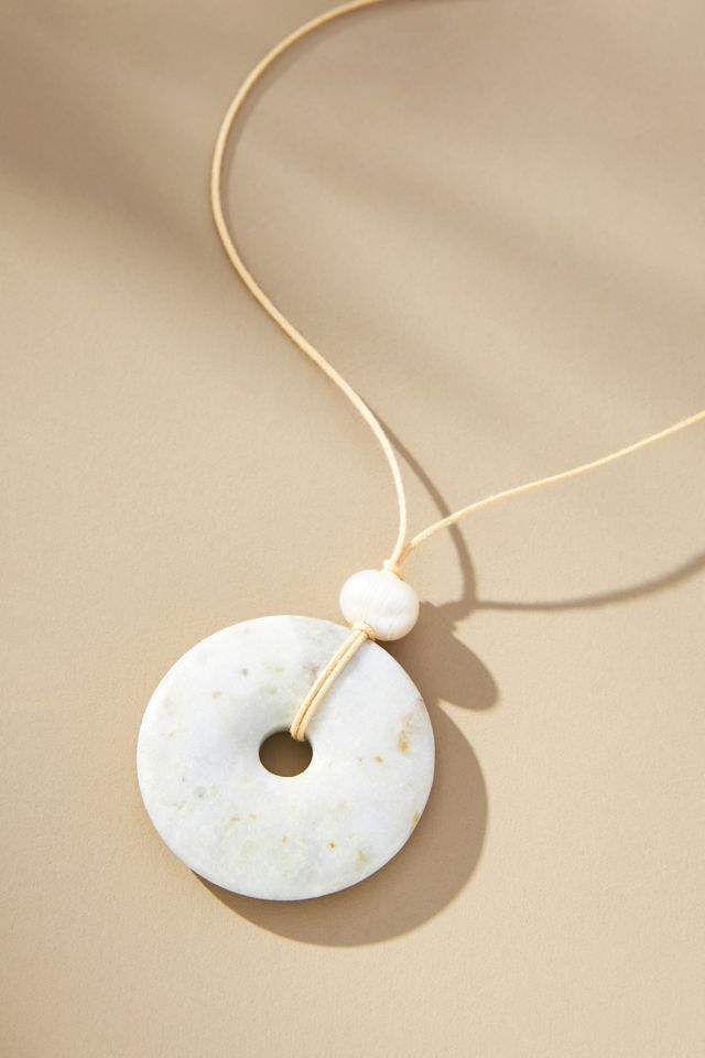 Frasier Sterling Stone Pendant Necklace #2