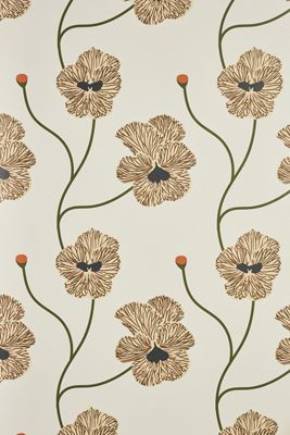 Mitchell Black Flourish Floral Wallpaper