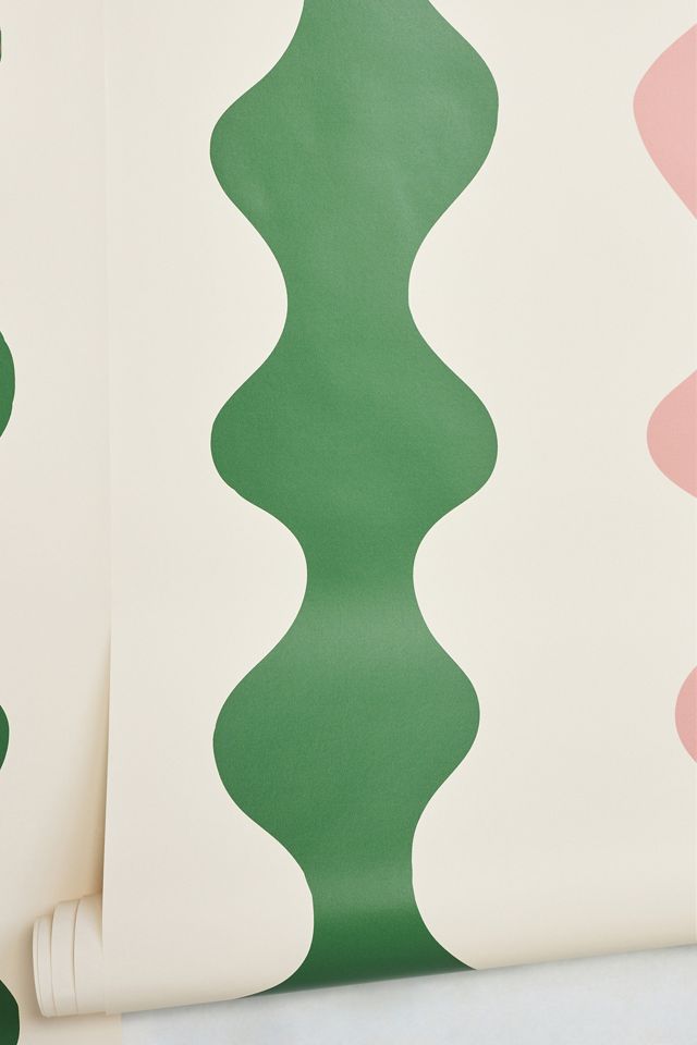 Mitchell Black Low Frequency Geometric Wallpaper #1