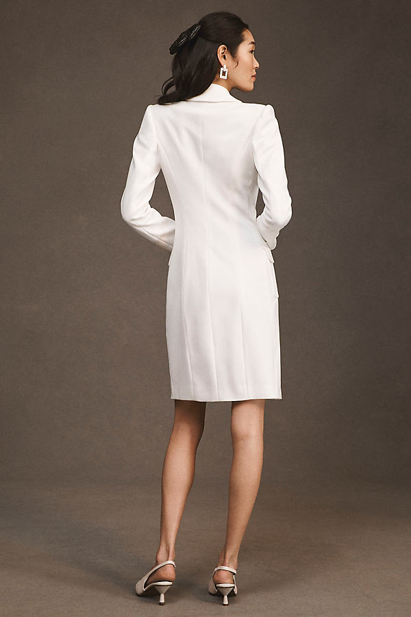 Tadashi Shoji Column Blazer Dress Jacket In White