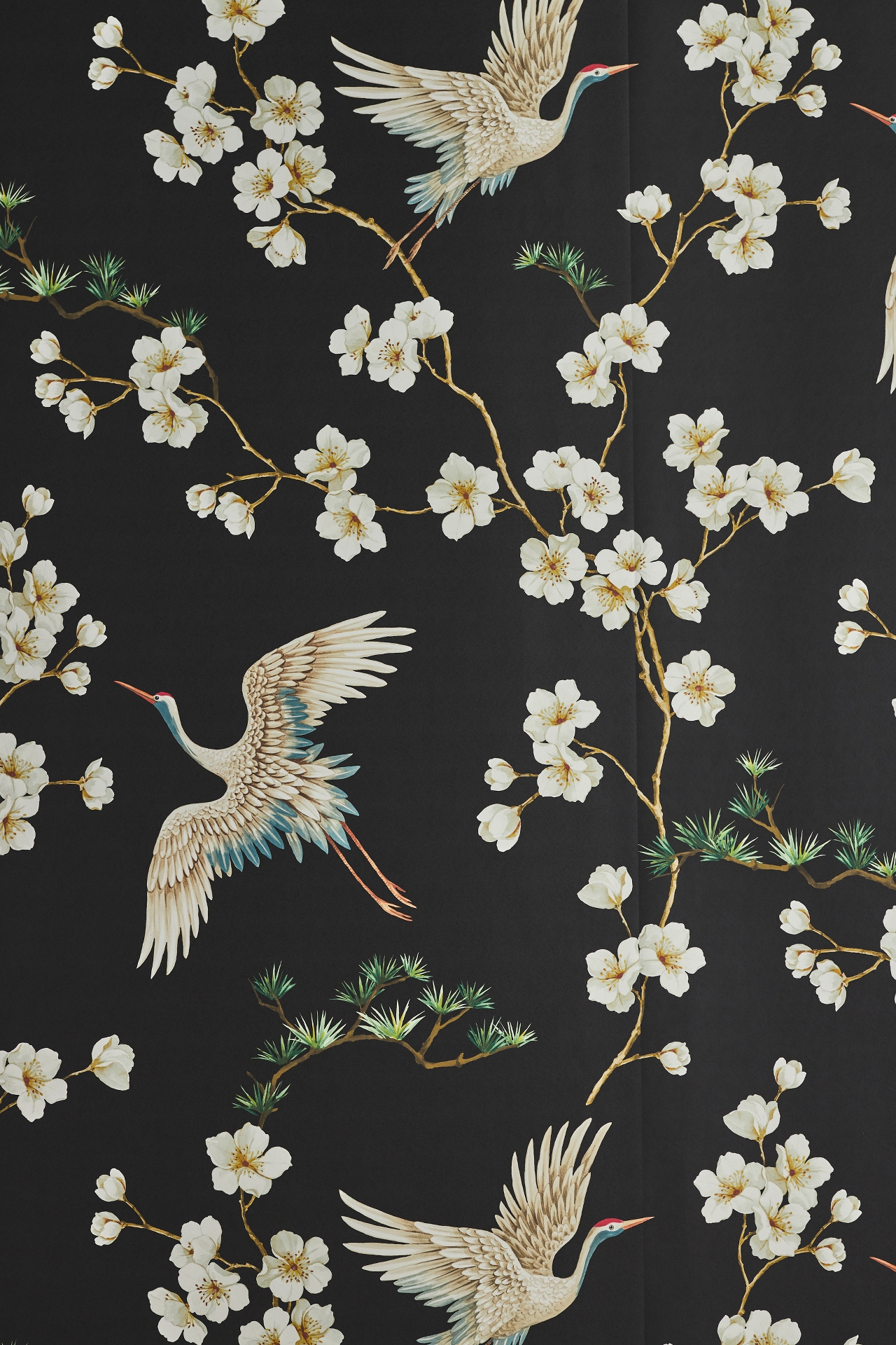 Blossom Bird Trail Unpasted Wallpaper