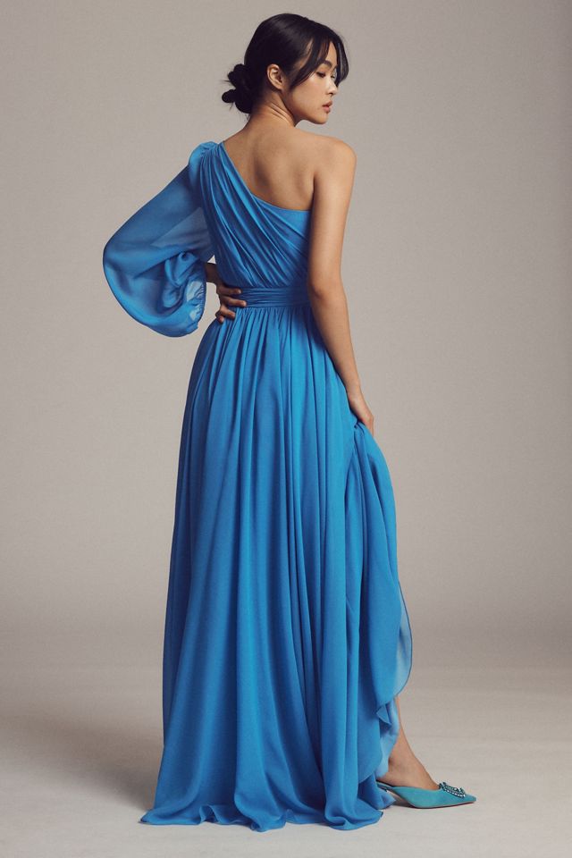 Sachin & Babi Makayla One-Shoulder Gown #1