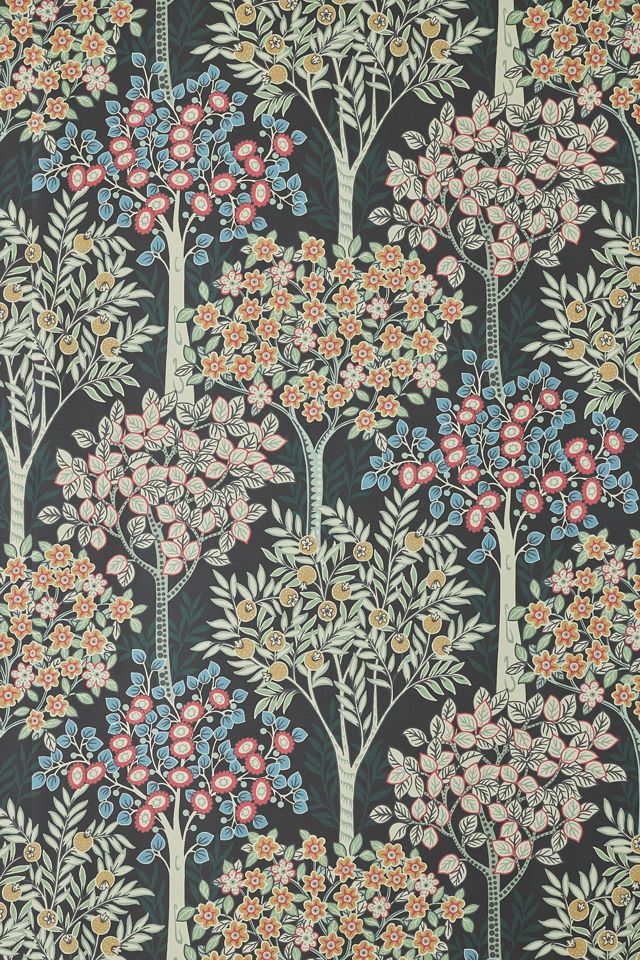 Bohemian Botanical Fruit Trees Wallpaper #2
