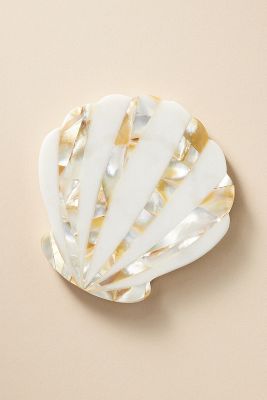 Shop Anthropologie Marina Shell Coaster In Multicolor