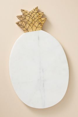 Shop Anthropologie Marble Pineapple Cheese Board