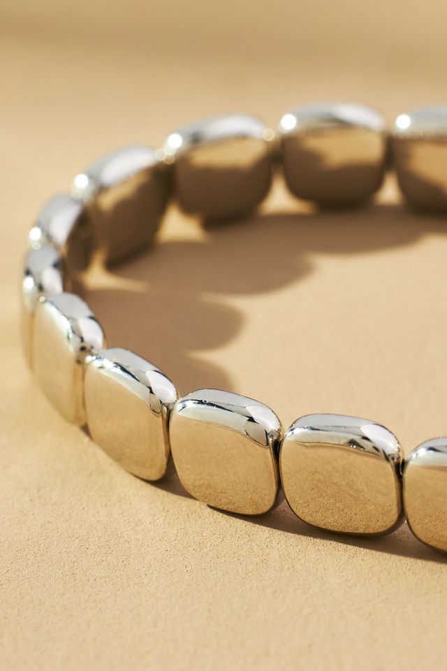 Metal Squares Stretch Bracelet #1