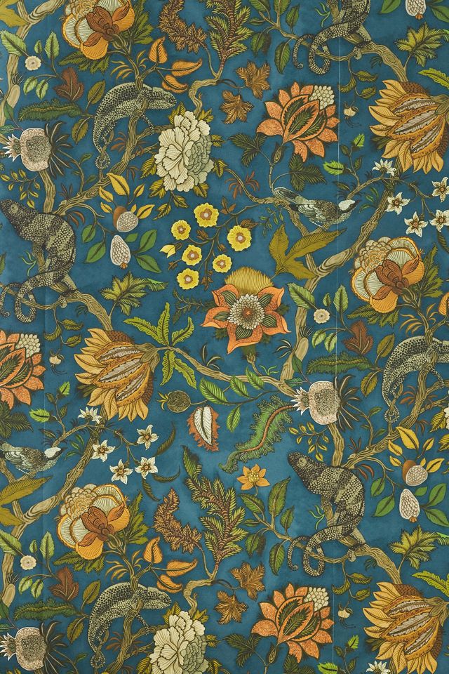 Chameleon Trail Floral Wallpaper #1