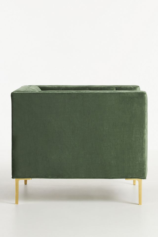 Velvet & Linen Mina Cushion Chair #2