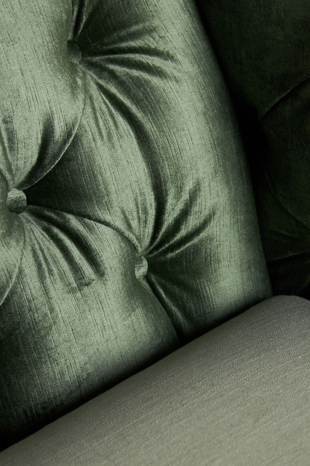 Velvet & Linen Mina Cushion Chair #5