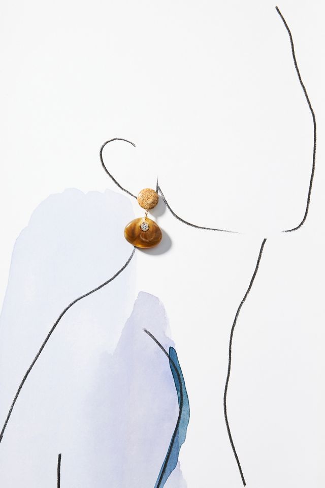 Stone Drop Earrings #2