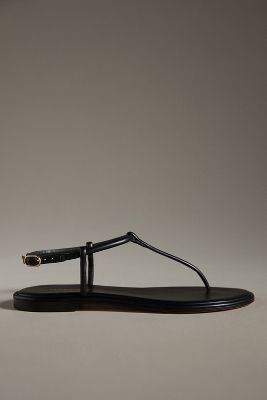 Shop By Anthropologie T-strap Sandals In Black
