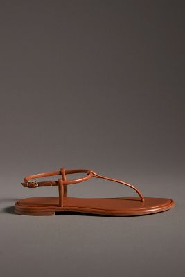 Shop By Anthropologie T-strap Sandals In Brown