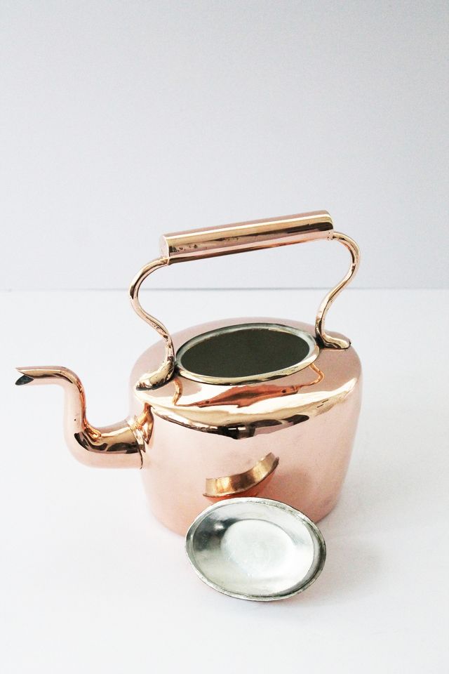 Coppermill Kitchen Antique English Oval Tea Kettle #1