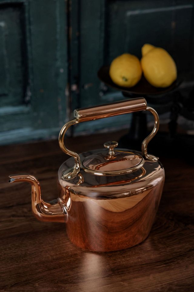 Coppermill Kitchen Antique English Oval Tea Kettle #2