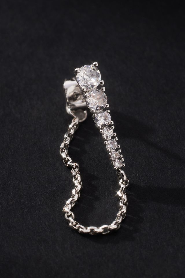 Crystal Front-Back Earrings #1