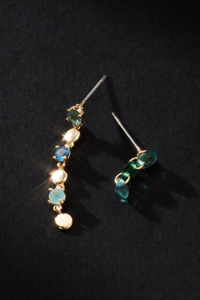 Mixed Stone Drop Earrings, Set of 2 #1