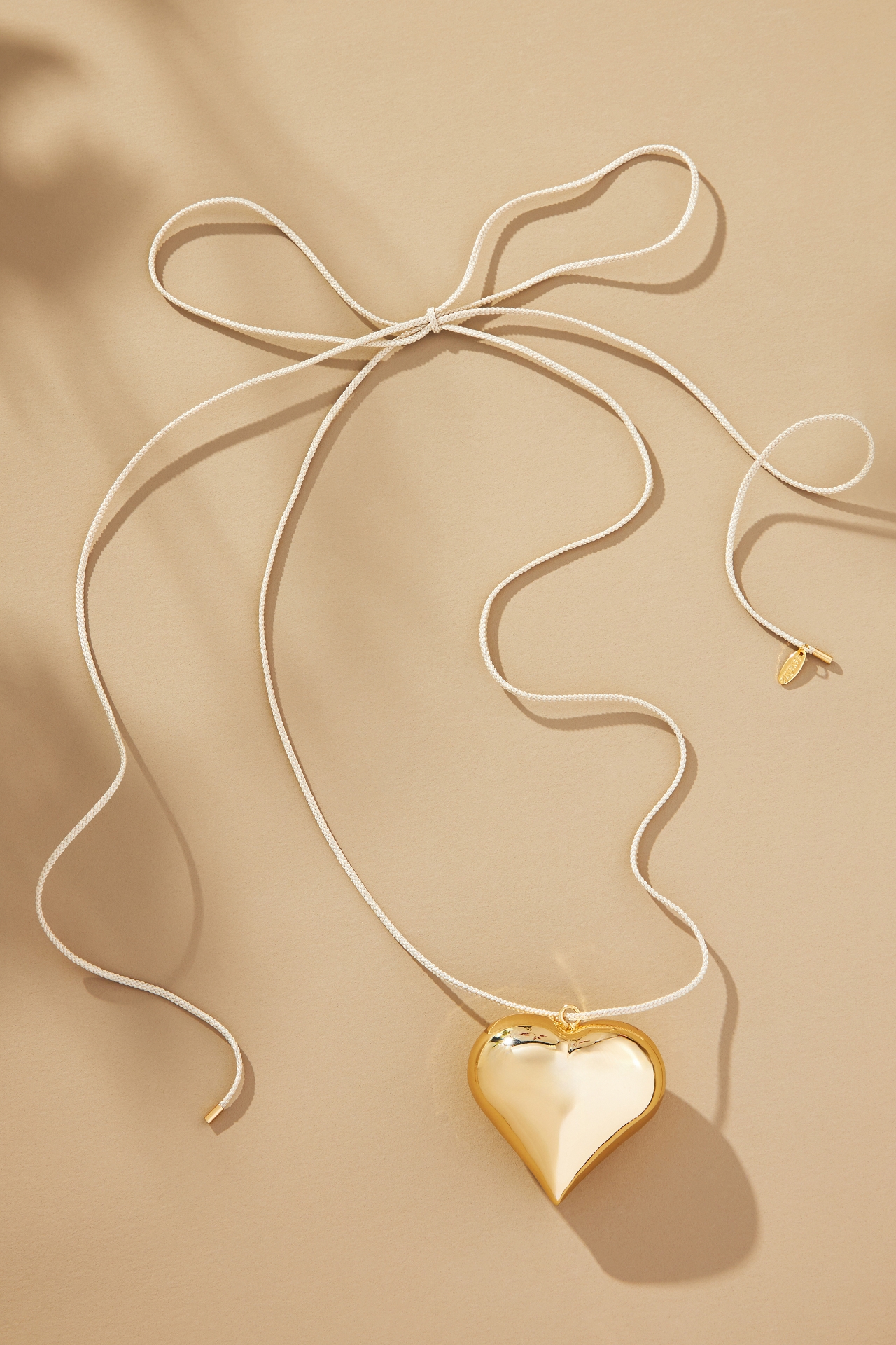 Heart Pendant Rope Necklace