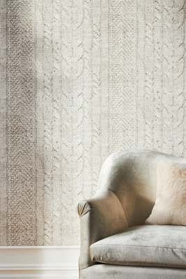 Lingua Franca Cable Knit Wallpaper