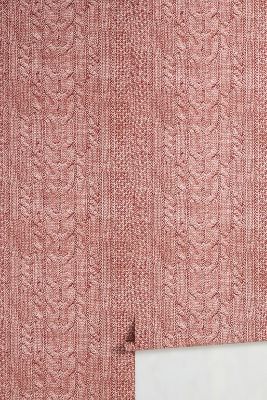 Lingua Franca Cable Knit Wallpaper In Multi
