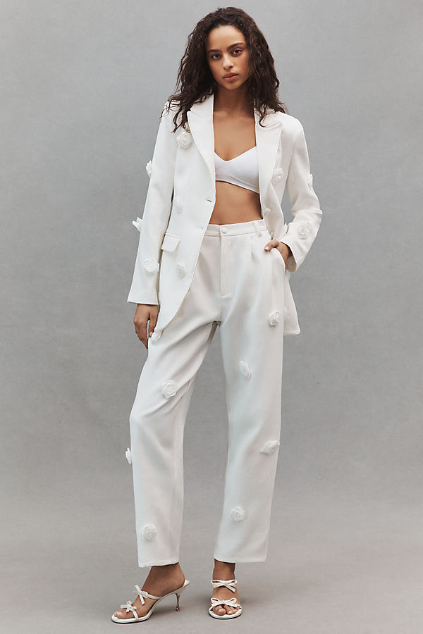 Sister Jane Dream Rose Dove Trousers Pants In White