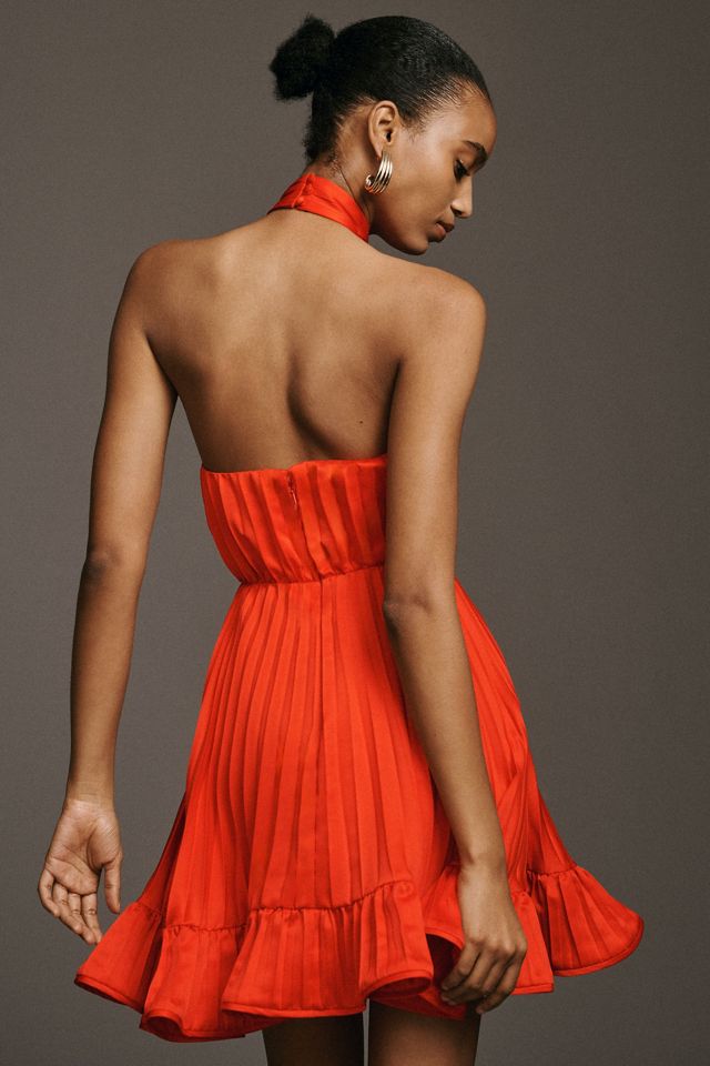 strapless open back dress Amur Losey Ruffle Gown  TrenLend