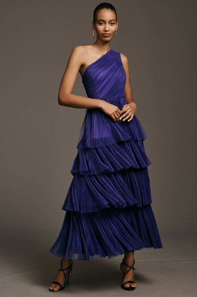 Pleated shop tulle dress