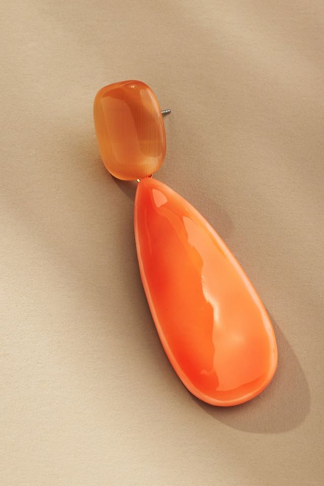Double Stone Drop Earrings #1