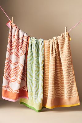 Shop Anthropologie Doni Dish Towels, Set Of 3 In Multicolor