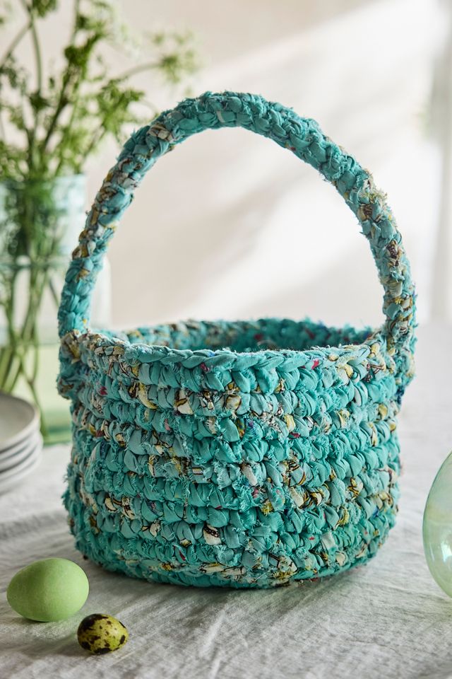 Rag Rug Basket #4