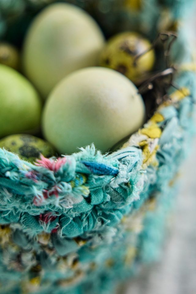 Rag Rug Basket #1