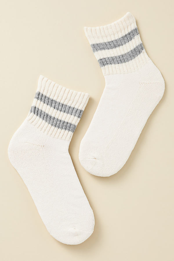 Shop American Trench Mono Socks In Grey