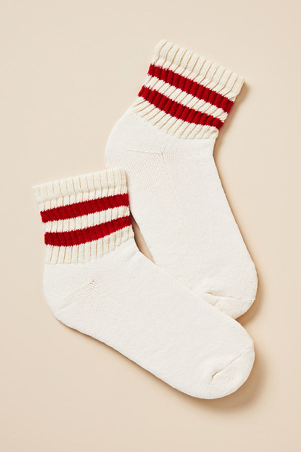 American Trench Mono Socks In Red