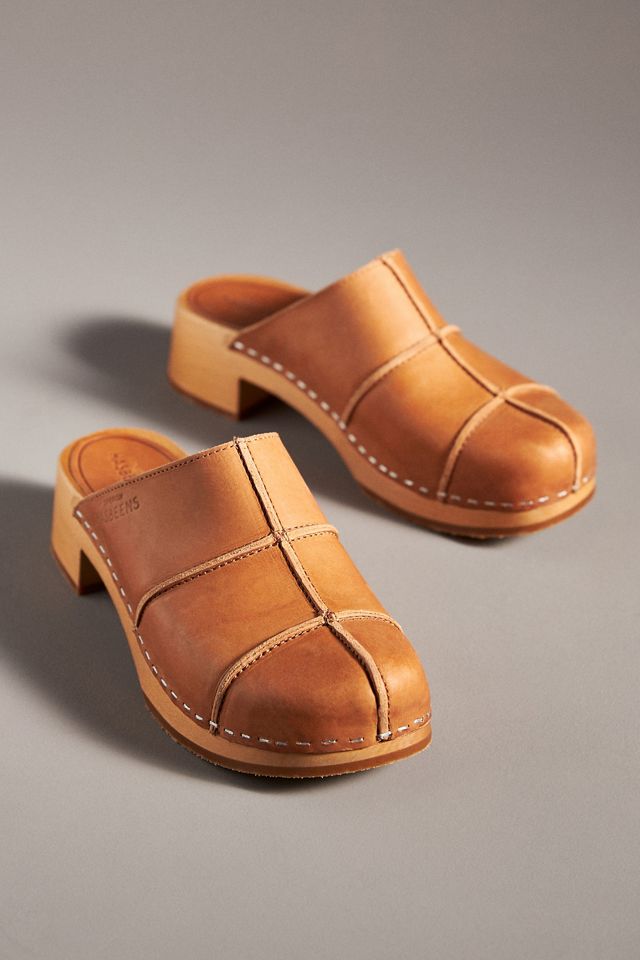 Swedish Hasbeens Rough Stitched Clogs #1