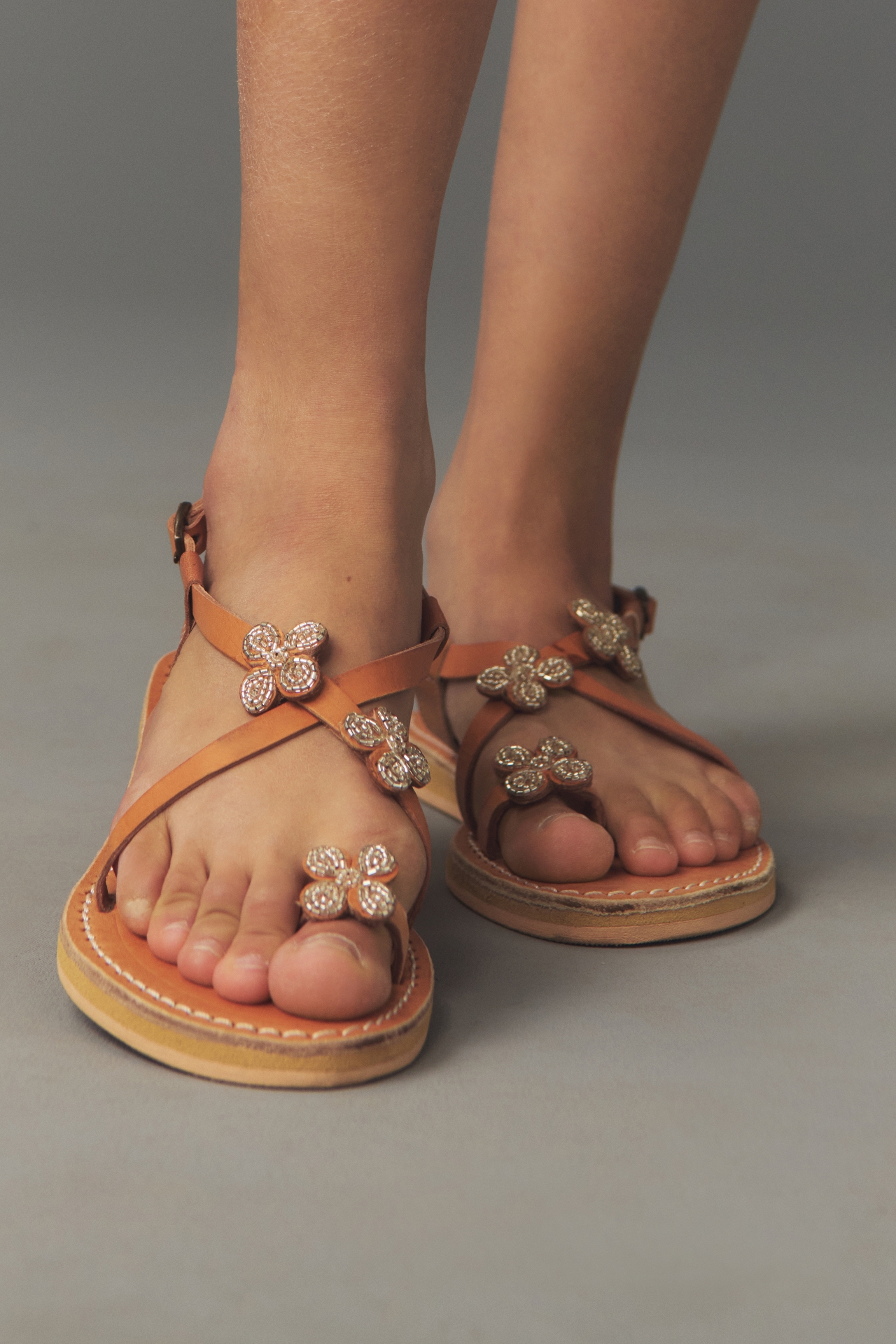 Laidback London Blyth Flower Sandals