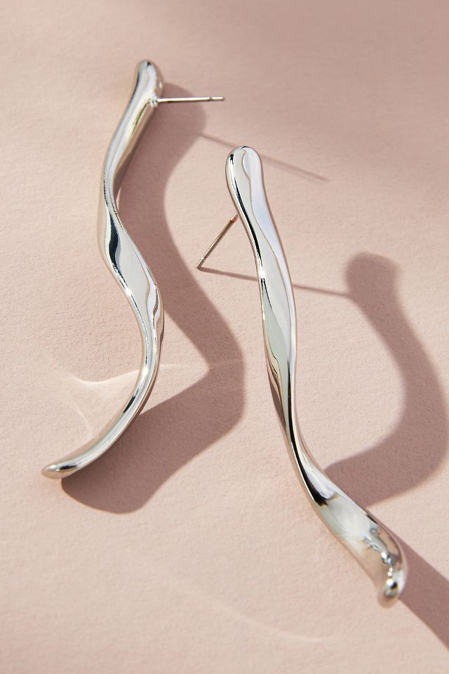 Linear drop deals earrings anthropologie