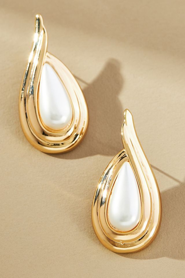 The Restored Vintage Collection: Pearl Teardrop Earrings #2