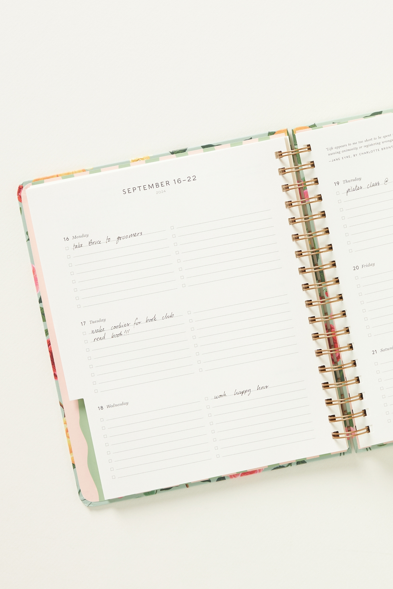 Rifle Paper Co. 2025 17-Month Academic Hardcover Spiral Planner