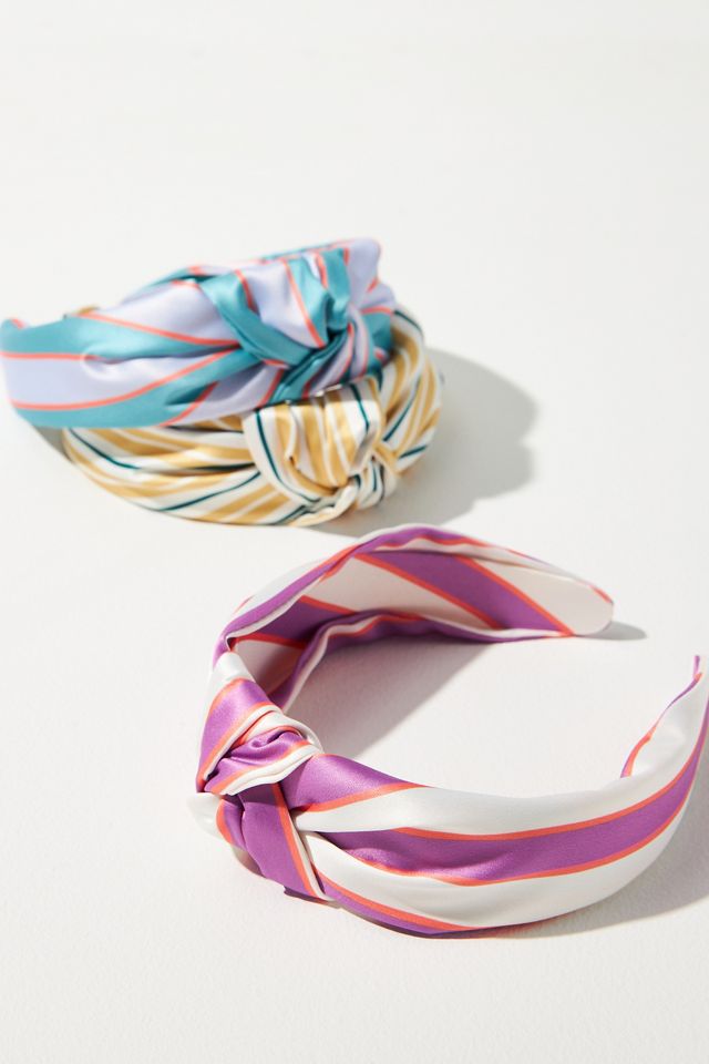 Everly Wide Striped Knot Headband #2