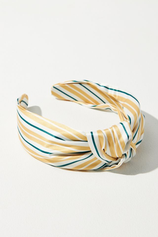 Everly Wide Striped Knot Headband #1