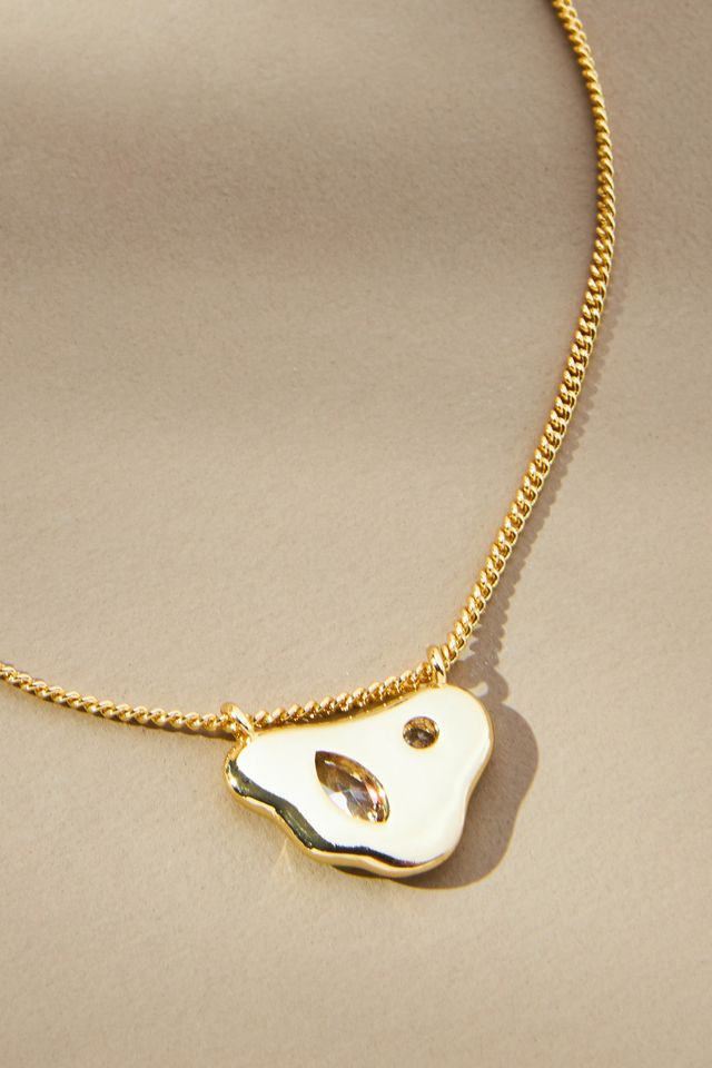 Molten Abstract Pendant Necklace #1