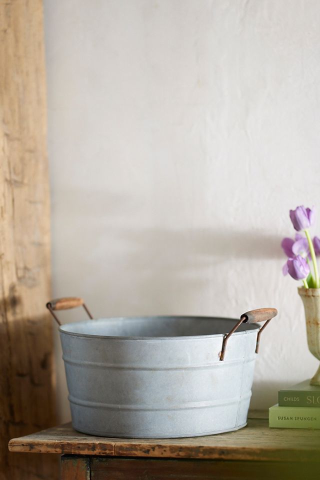 Wood Handle Iron Bucket Pot #1