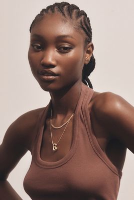 ぷっくり【Anthropologie】バブルレターモノグラムネックレス Bubble Letter Monogram Necklace | Anthropologie