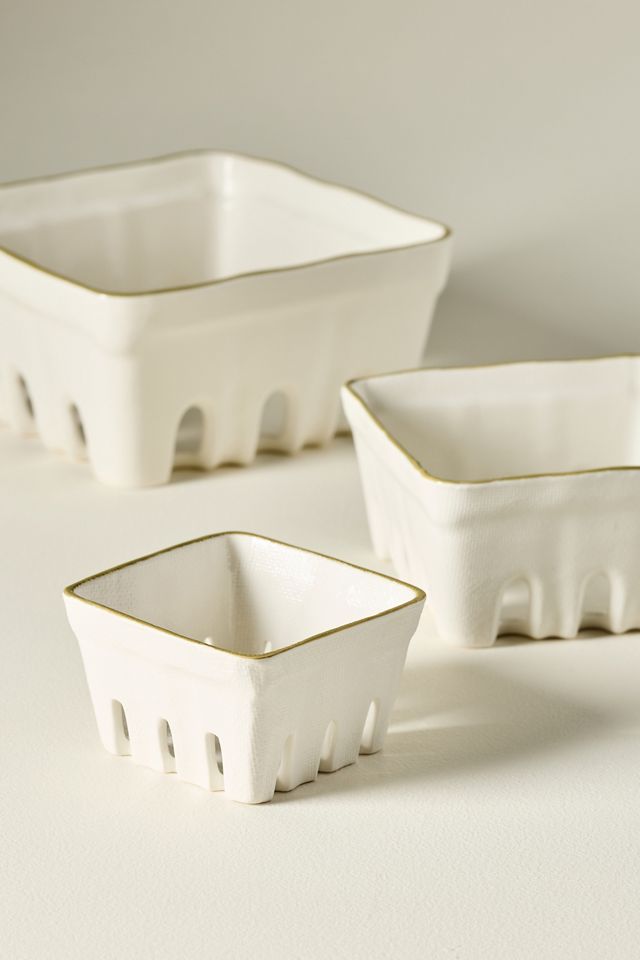 Linnea Stoneware Berry Basket #2