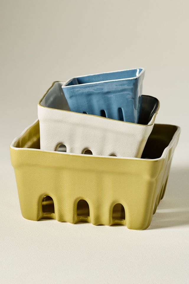Linnea Stoneware Berry Basket #4