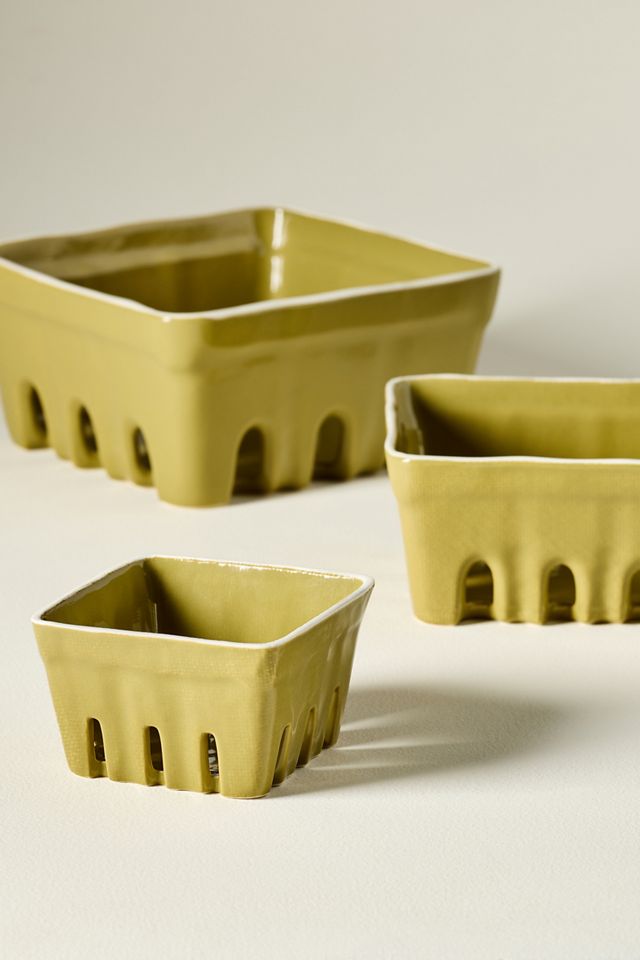 Linnea Stoneware Berry Basket #1