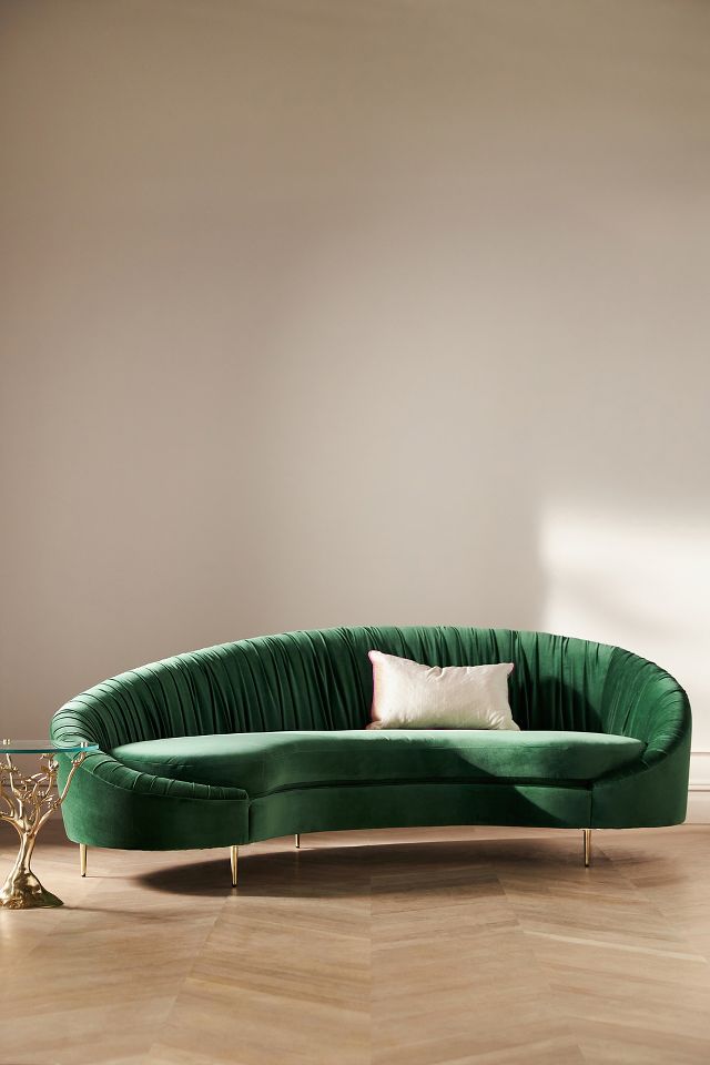 Asymmetrical deals serpentine sofa