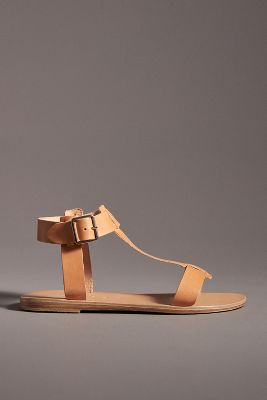 Shop Kyma Armathia T-strap Sandals In Beige