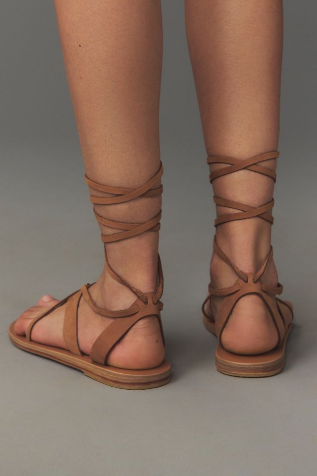 KYMA Limnos Tie-Up Leather Sandals #2