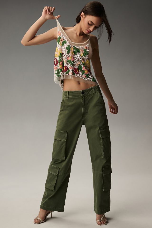 By Anthropologie Sequin Cargo Pants